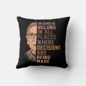 Ruth Bader Ginsburg RBG Kussen (Achterkant)