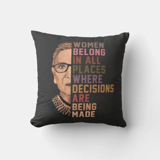 Ruth Bader Ginsburg RBG Kussen (Voorkant)