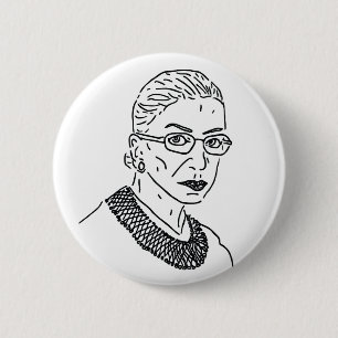 Ruth Bader Ginsburg RBG Pin Ronde Button 5,7 Cm