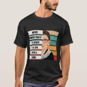 Ruth Bader Ginsburg RBG Quote Meisje Met Boek Vrou T-shirt (Voorkant)