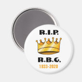 Ruth Bader Ginsburg RBG Rust in vrede Magneet (Voorkant / Achterkant)