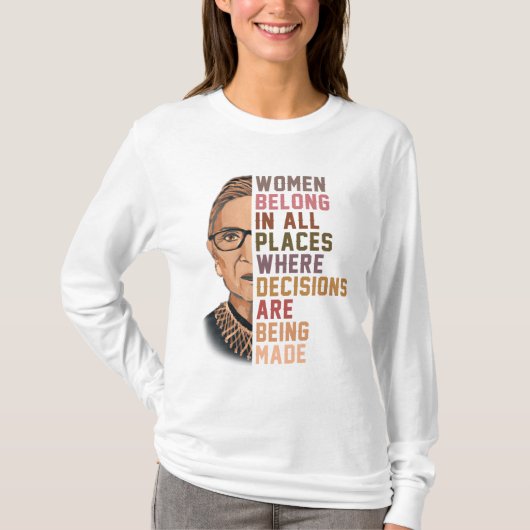 Ruth Bader Ginsburg RBG T-shirt (Voorkant)