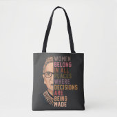 Ruth Bader Ginsburg RBG Tote Bag (Voorkant)