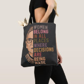 Ruth Bader Ginsburg RBG Tote Bag (Dichtbij)