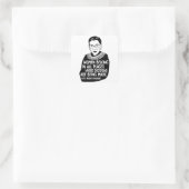 Ruth Bader Ginsburg RBG Vierkante Sticker (Tas)