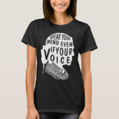 Ruth Bader Ginsburg RGB Lace Collar Speak Quote T-shirt (Voorkant)