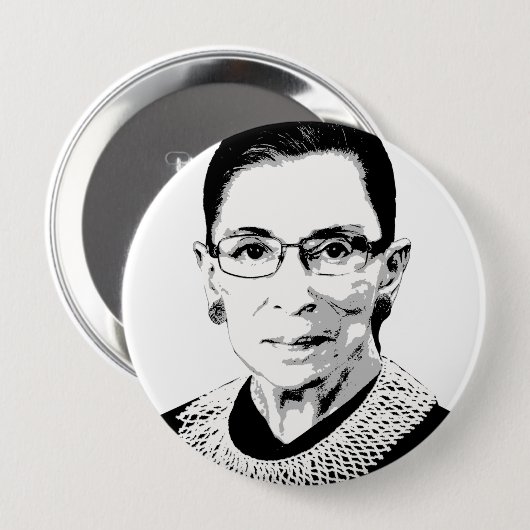 Ruth Bader Ginsburg Ronde Button 4,0 Cm (Voorkant /achterkant)
