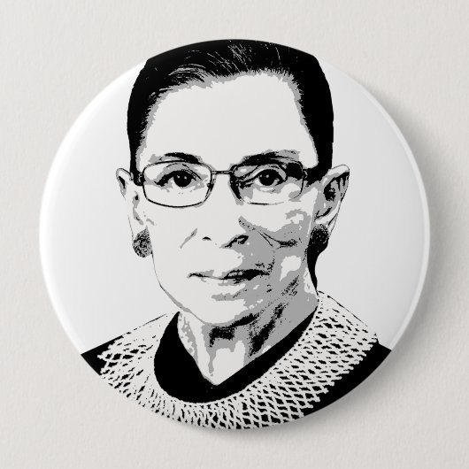 Ruth Bader Ginsburg Ronde Button 4,0 Cm (Voorkant)