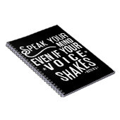 Ruth Bader Ginsburg, Ruth Feminist Political Icon Notitieboek (Rechterzijde)