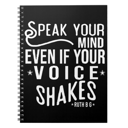 Ruth Bader Ginsburg, Ruth Feminist Political Icon Notitieboek (Voorkant)