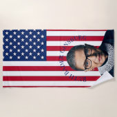 Ruth Bader Ginsburg Strandlaken (Voorkant)