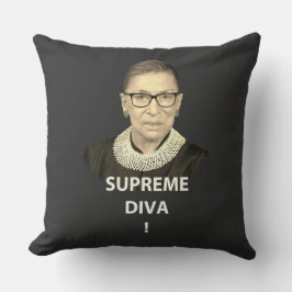 Ruth Bader Ginsburg Supreme Diva Kussen