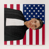 Ruth Bader Ginsburg Vlag van de VS Legpuzzel (Horizontaal)