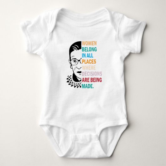 Ruth Bader Ginsburg, Vrouwen horen op alle plekken Romper (Voorkant)