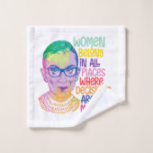 Ruth Bader Ginsburg Vrouwen horen overal thuis Bad Handdoek (Wasdoekje)