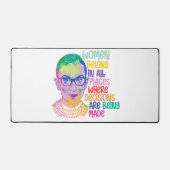 Ruth Bader Ginsburg Vrouwen horen overal thuis Bureaumat (Voorkant)