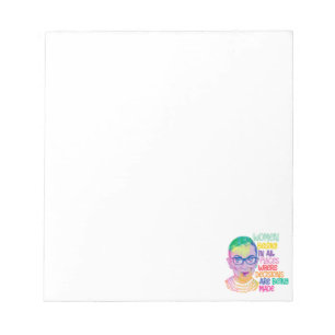 Ruth Bader Ginsburg Vrouwen horen overal thuis Notitieblok