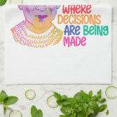 Ruth Bader Ginsburg Vrouwen horen overal thuis Theedoek (Gevouwen)