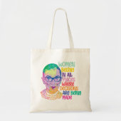 Ruth Bader Ginsburg Vrouwen horen overal thuis Tote Bag (Voorkant)