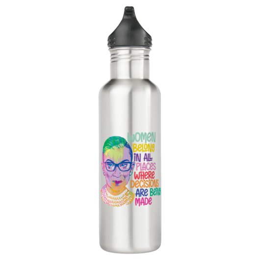 Ruth Bader Ginsburg Vrouwen horen overal thuis Waterfles (Rechts)