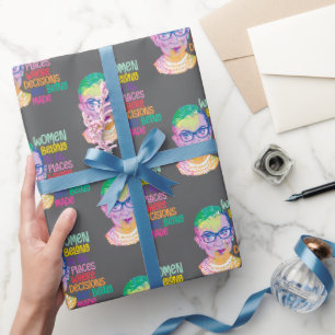 Ruth Bader Ginsburg Vrouwen Thuishoren Overal Cadeaupapier