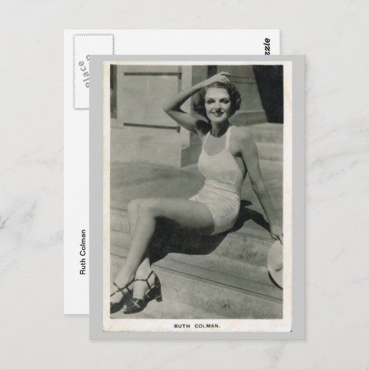 Ruth Colman Briefkaart (Voorkant / Achterkant)