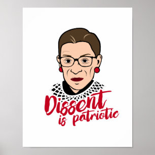 Ruth - Dissent is patriottisch - Poster