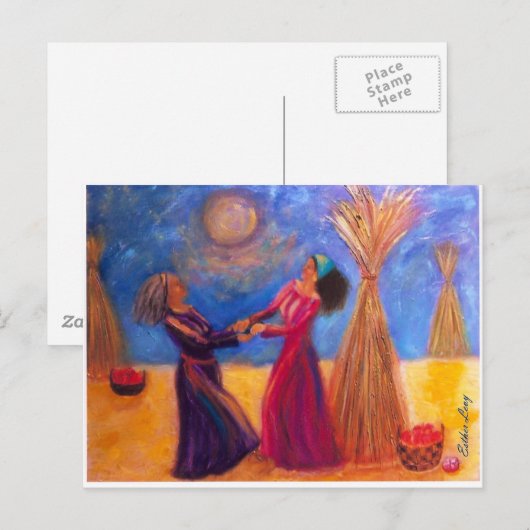 Ruth en Naomi Briefkaart (Voorkant / Achterkant)