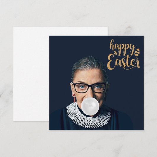 Ruth Ginsburg Bgloble gum Happy Easter (Voorkant / Achterkant)