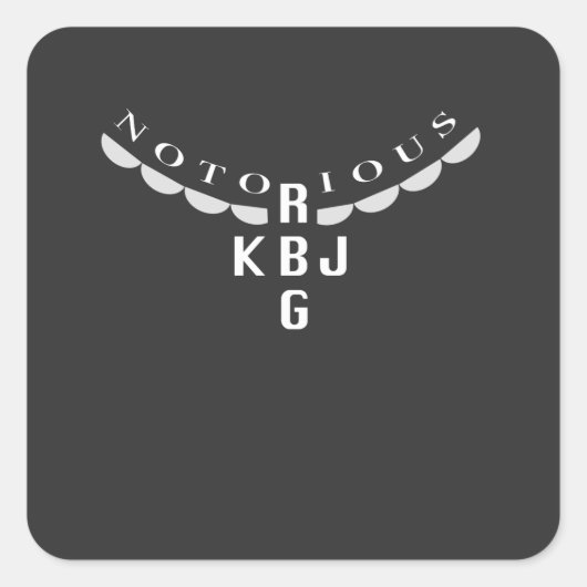 Ruth Ginsburg en Ketanji Jackson Square Sticker (Voorkant)