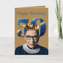 Ruth Ginsburg Gefeliciteerd 50e Verjaardag Kaart