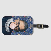 Ruth Ginsburg Roze gom Medway Tapestry Bagagelabel (Voorkant (horizontaal))