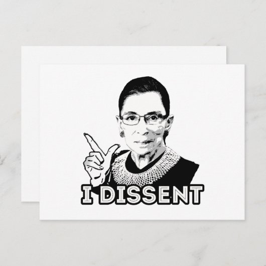 Ruth - I Dissent Briefkaart (Voorkant / Achterkant)