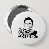 Ruth - I Dissent Ronde Button 4,0 Cm (Voorkant /achterkant)