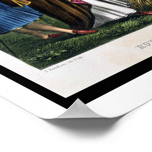 Ruth in het veld Boaz, van een bijbel, bedrukt doo Poster (Hoek)