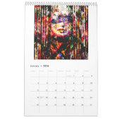 Ruth Kedar Art Calendar 2026 in White Kalender (Jan 2026)