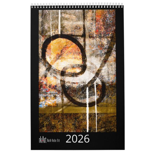 Ruth Kedar Kunstkalender 2026 in Zwart Kalender (Hoes)