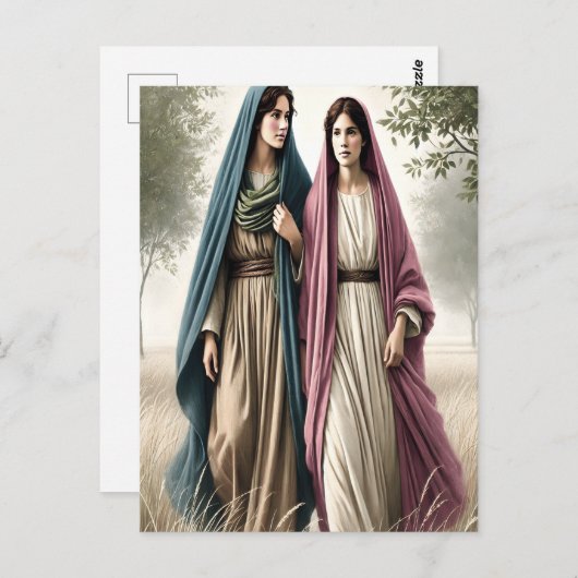 Ruth loopt samen met moed en liefde briefkaart (Voorkant / Achterkant)