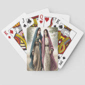 Ruth loopt samen met moed en liefde pokerkaarten (Achterkant)