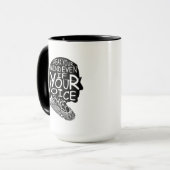 Ruth praat je geest zelfs als je stem klopt mok (Voorkant links)