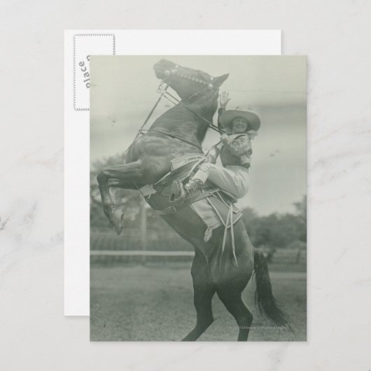 Ruth Roach op Tony, Cheyenne, Wyoming. Briefkaart (Voorkant / Achterkant)