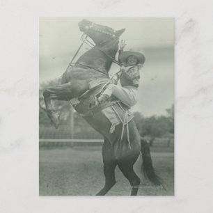 Ruth Roach op Tony, Cheyenne, Wyoming. Briefkaart