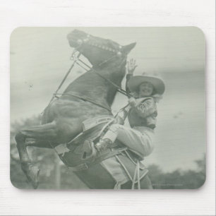 Ruth Roach op Tony, Cheyenne, Wyoming. Muismat