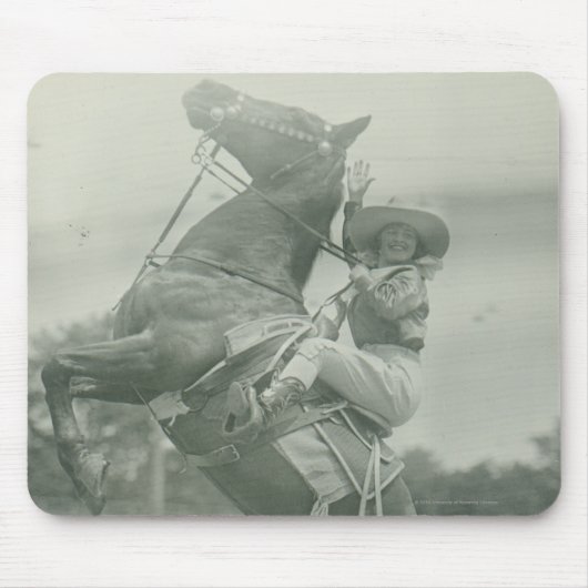 Ruth Roach op Tony, Cheyenne, Wyoming. Muismat (Voorkant)