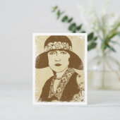"Ruth" ~ Roaring 20's Briefkaart (Staand voorkant)
