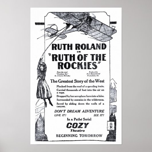 Ruth Roland 1920  film en poster (Voorkant)