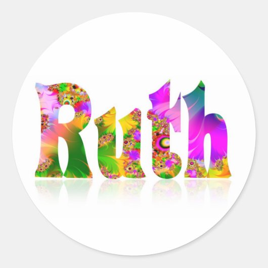Ruth Ronde Sticker (Voorkant)