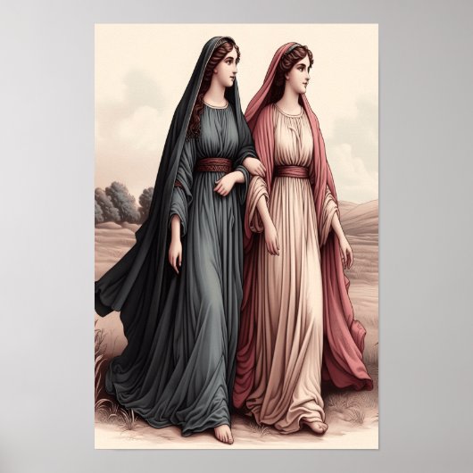 Ruth’s tijdloze toewijding in een nederige reis poster (Voorkant)