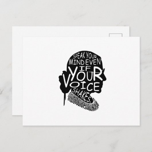 Ruth spreekt je geest zelfs als je stem T-10000000 Briefkaart (Voorkant / Achterkant)