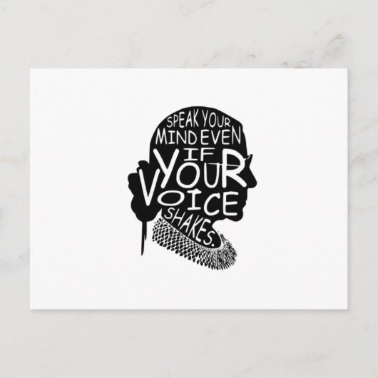 Ruth spreekt je geest zelfs als je stem T-10000000 Briefkaart (Voorkant)